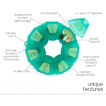 7 Day Pill Organizer Supplements – Aqua