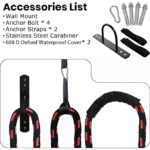 Heavy Battle Rope, Exercise Training Rope with Anchor Strap