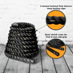 1.5/2 Inch Battle Ropes with Extra Protective Sleeve
