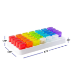 31 Day Rainbow Pill Organizer