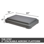 4″ Stackable Aerobic Exercise Platform with Non-Slip Surface